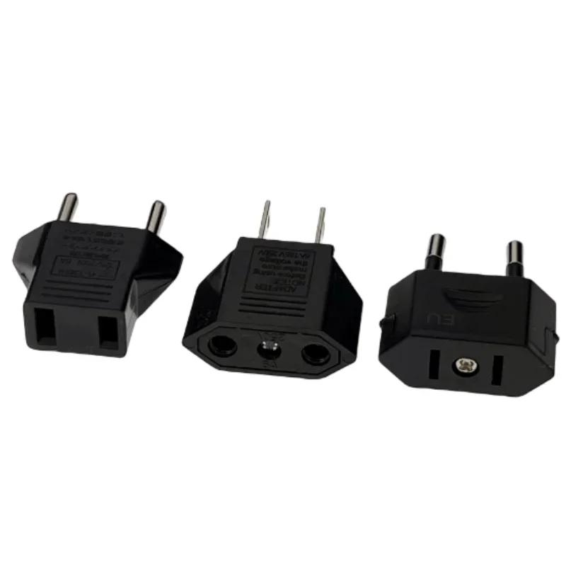 US To EU American Travel Adapter 2 pin 40mm European EU To US plug Power adapter Converter Electrical Socket Outlet