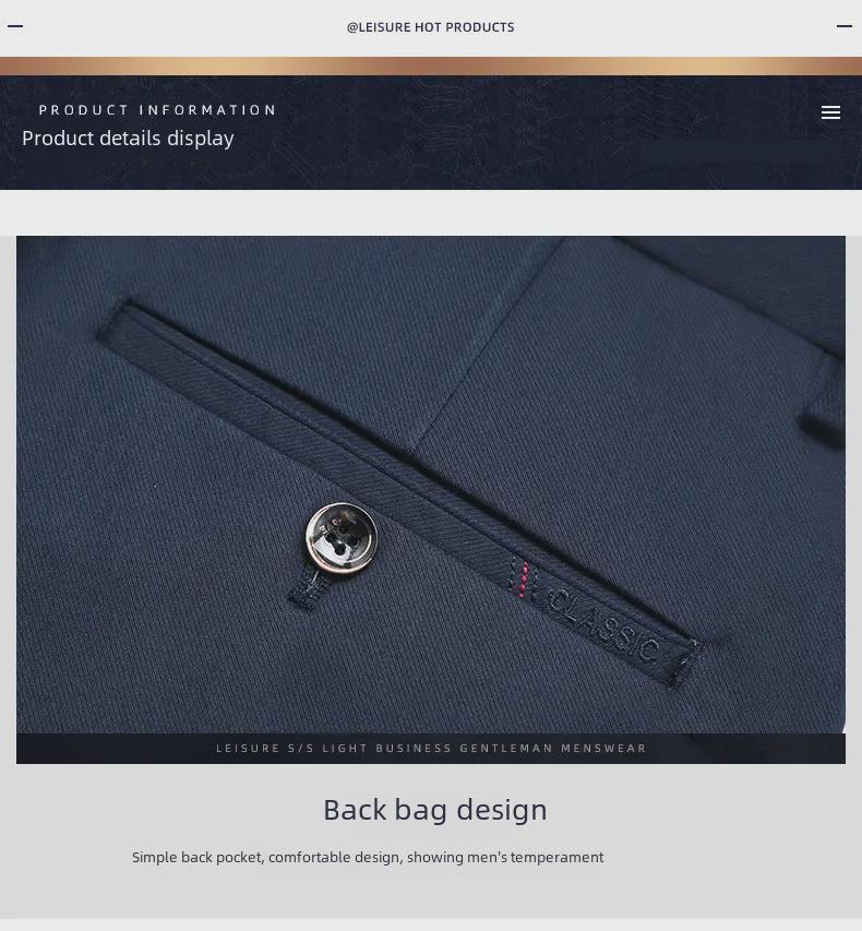 Calças de Conforto de Fibra de Bambu para Homem Four Seasons - Tamanho Grande, Corte Solto, Retas, Calças Casuais para Negócios