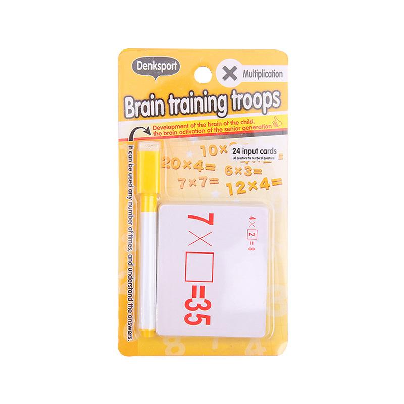 

Math Flash Cards for Kids | Addition Subtraction Multiplication Division | Reusable Wipe-Clean Math Practice Cards for Preschool