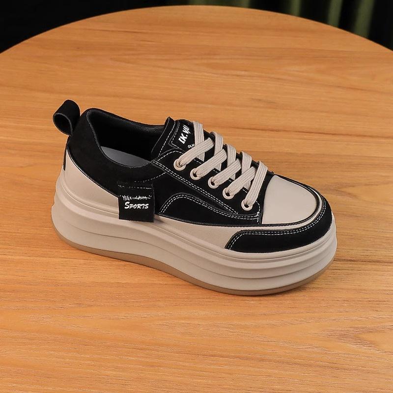 Premium Casual Sports Shoes Super Fire Muffin Board Shoes 2025 New Spring and Autumn Popular Versatile Thick-soled White Shoes Women