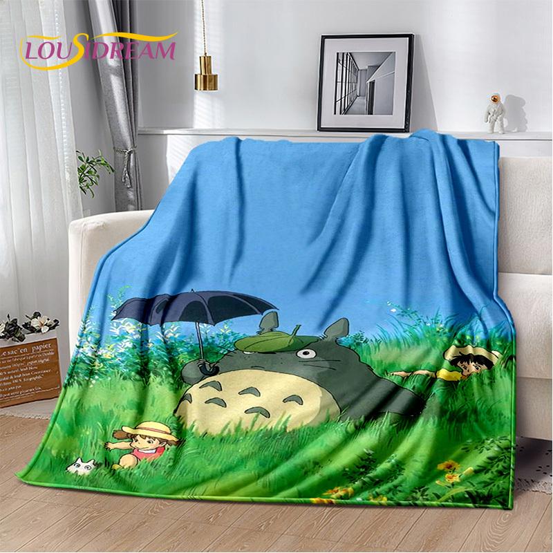 3D Japan Anime T0T0R0 Cartoon Soft Blanket,Soft Throw Blanket for Home Bedroom Bed Sofa Picnic Travel Cover Child Gift