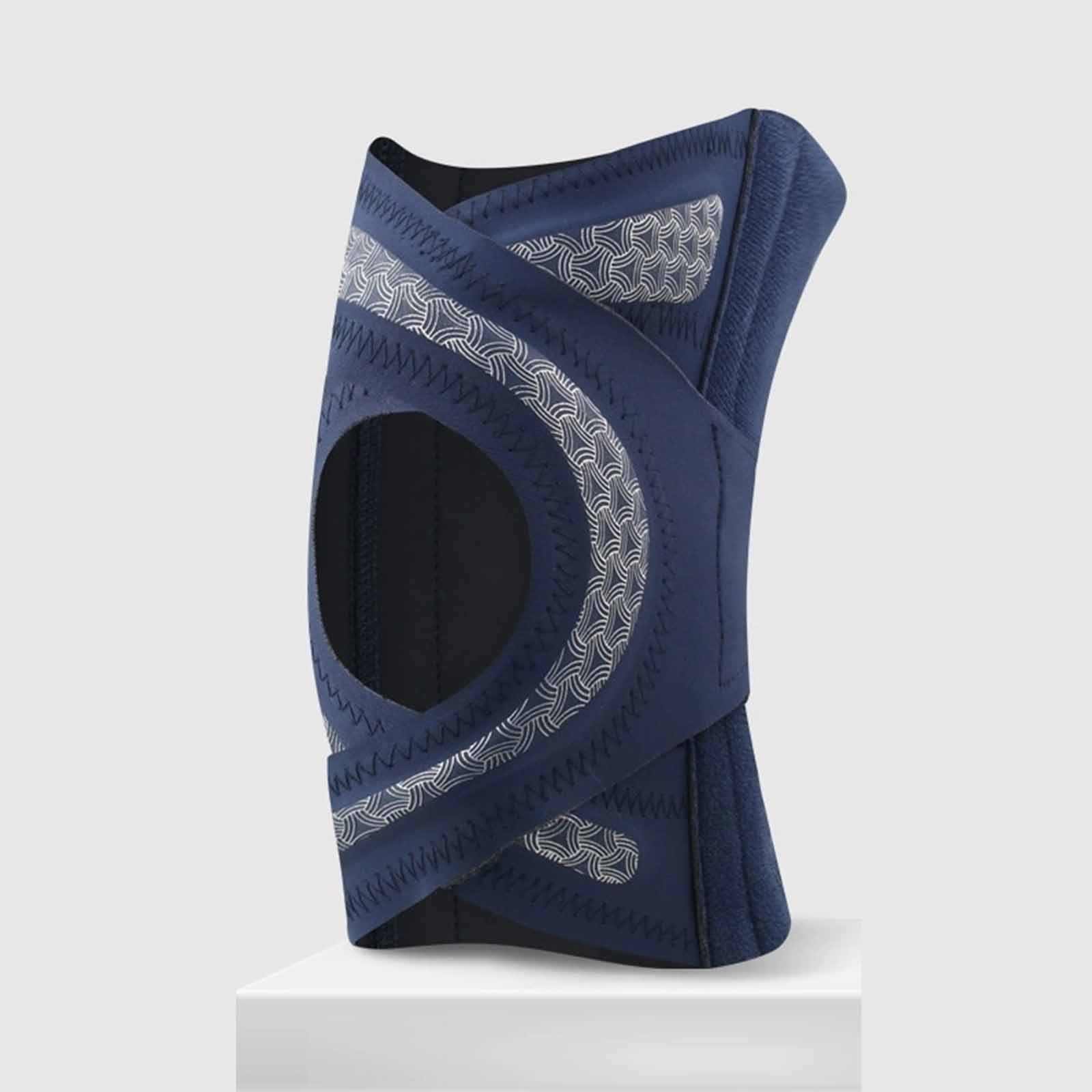 

Thin Sports Knee Pads – Cross-Binding Compression Sleeve for Meniscus Support, Running Patella Stabilizer Knee L