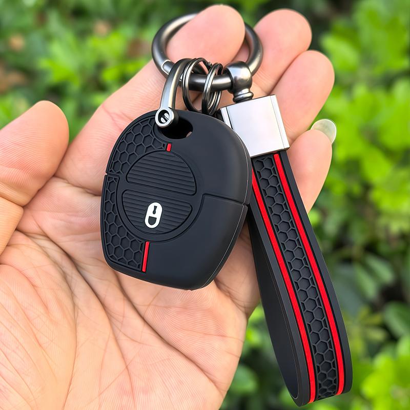 

Keychain For Nissan Patrol Navara X-Trail Serena Primera Micra Almera Silicone Car Remote Car Key Fob Case