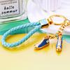 Fashionable Mini High Top Shoes Key Ring Stunning Rhinestone Decoration For Keys