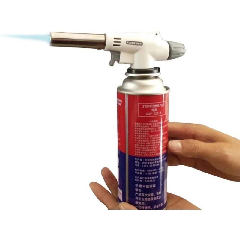 Camping Baking Barbecue Gas Torch Welding Lighter Butane Burner Flame Metal Flame Gun Outdoor Welding Gas Burner Flame Gas