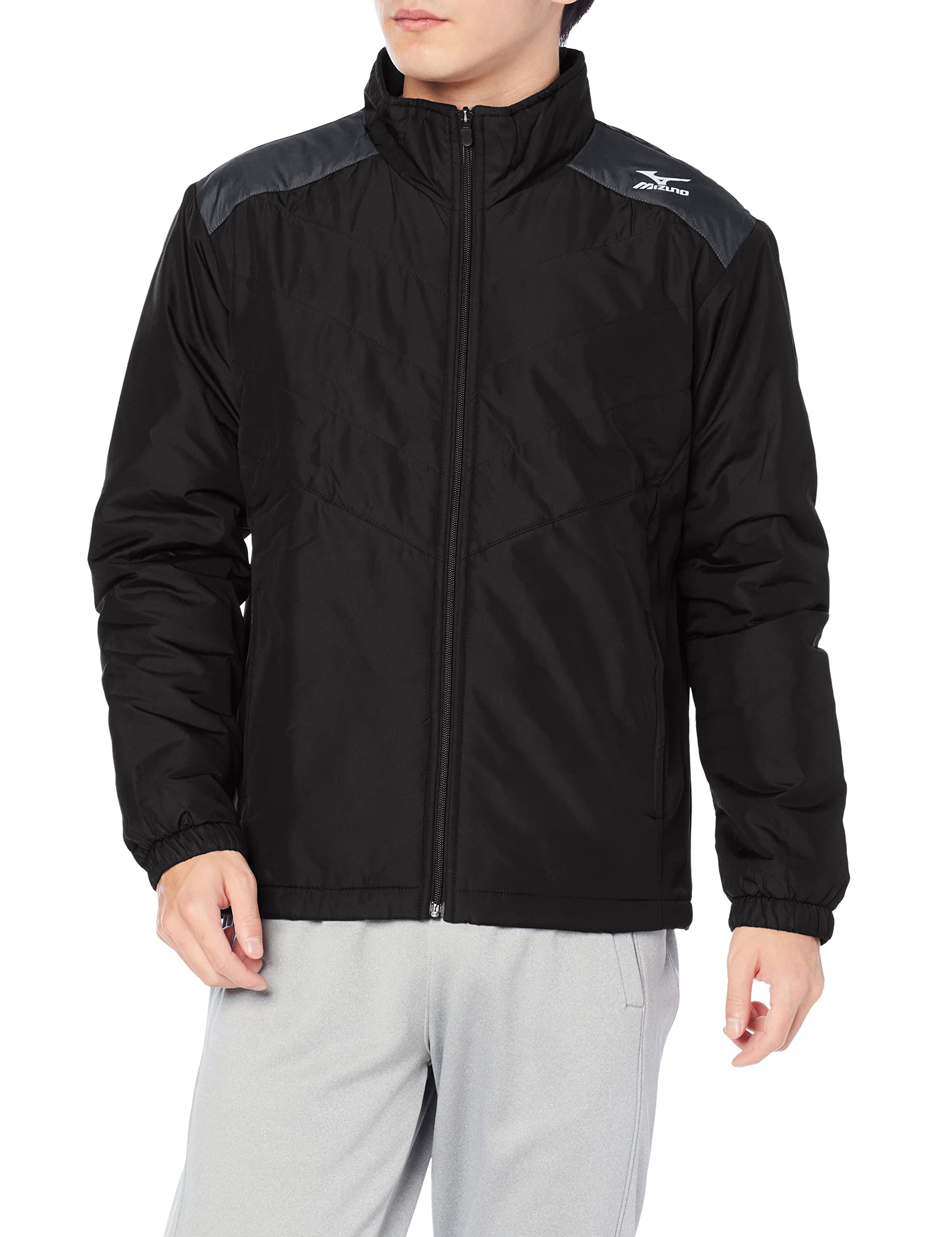 

Mizuno Training Padded Warmer Shirt Dynamotion Size S Wear, Jacket, Water-Repellent, Fit, K2JE9532, Men s, Black, чёрный