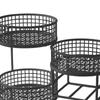 Countertop Fruit Basket 4 Tier Space Saving Container Large Capacity Serving Tray Vegetables Storage