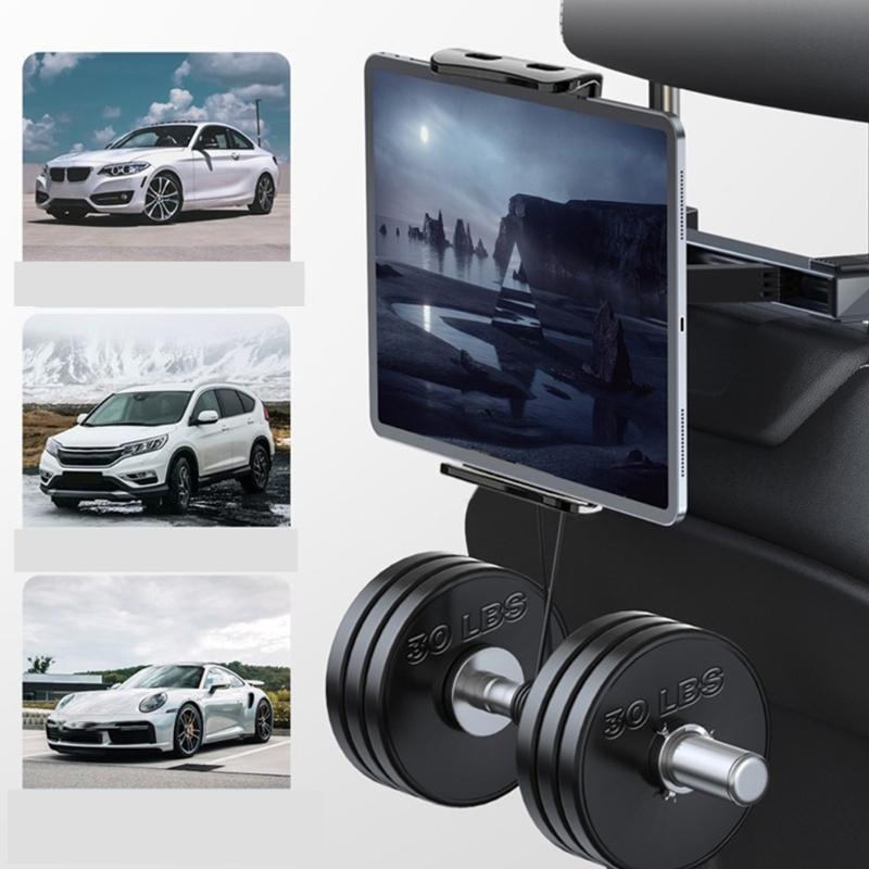 Universal Car Seat Headrest Phone Stand Easy Installation Backseat Car Headrest Holder ABS Vehicle Bracket for Backseat