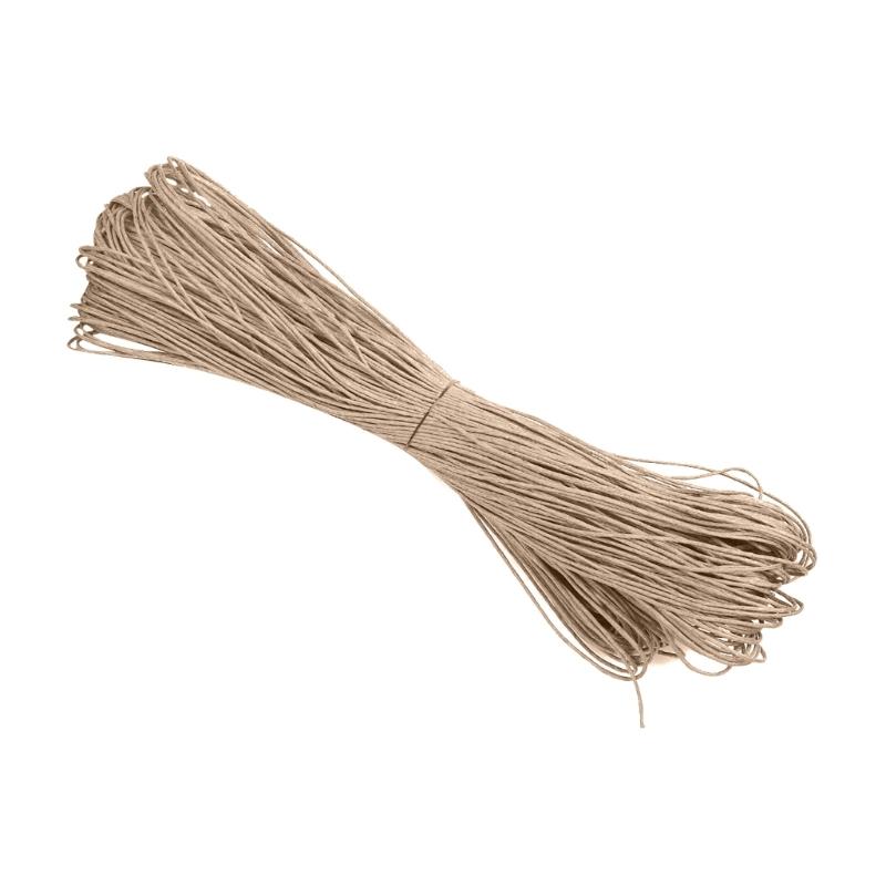 1mm Natural Cotton Waxed Cord 65.61Yard Long Weaving String for Handmade Bracelets Necklaces Jewelry Crafting Weaving
