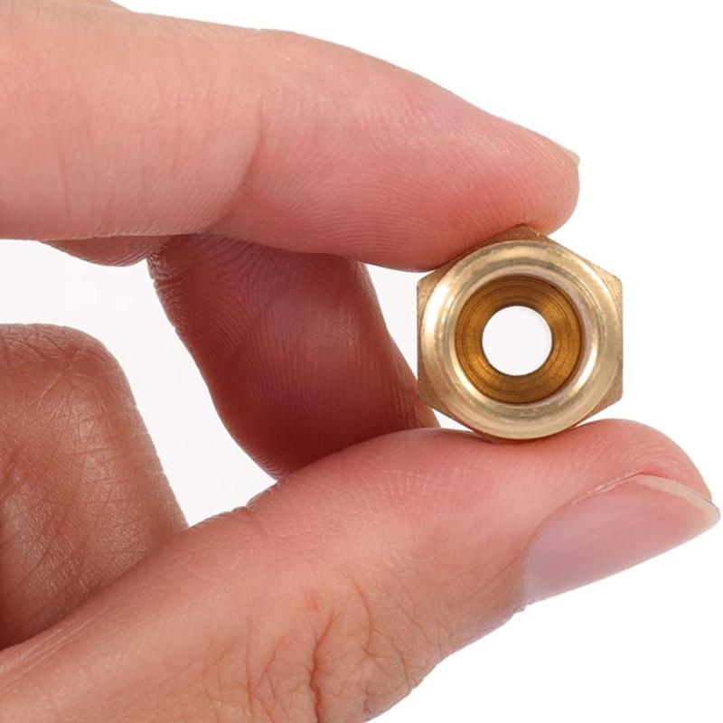 10 st 1/4 tum NPT Mässing Hane Luftslang Snabbkoppling Adapter Luftverktyg Kompressor Anslutning Hane Mässingsplugg Anslutning
