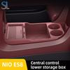 For NIO ES8 2025 2026 Storage Box Center Armrest Hidden Box Cup Holder Organizer Interior Accessories
