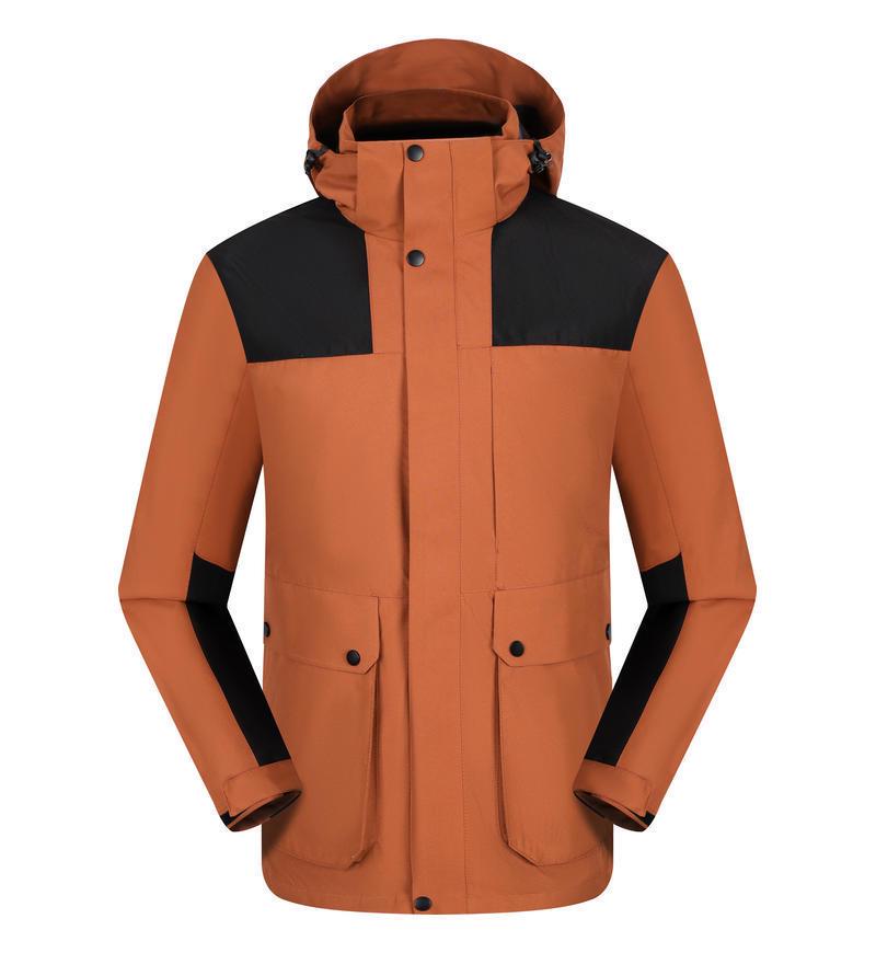 Unisex Three-in-One Outdoor Jacket: Men s Fleece-Lined, Thickened, Two-Piece Set 3XL кофейный