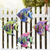 4 Pcs Wooden Fish Wall Decor Coastal Tropical Fish Wall Art Nautical Beach Theme Ocean Animal Hanging Sculpture for Bathroom Living Room Patio Decor