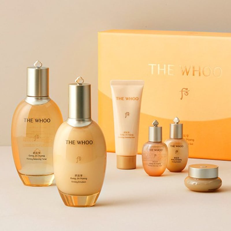 

[The Who] Gongjinhyang Elasticity 2-type Gift Set (Toner 150ml + Emulsion 110ml + 4 types of gifts)