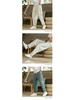 Men's Versatile Cotton Linen Casual Pants - Loose, Nine-Point, Korean Trend, Straight Leg