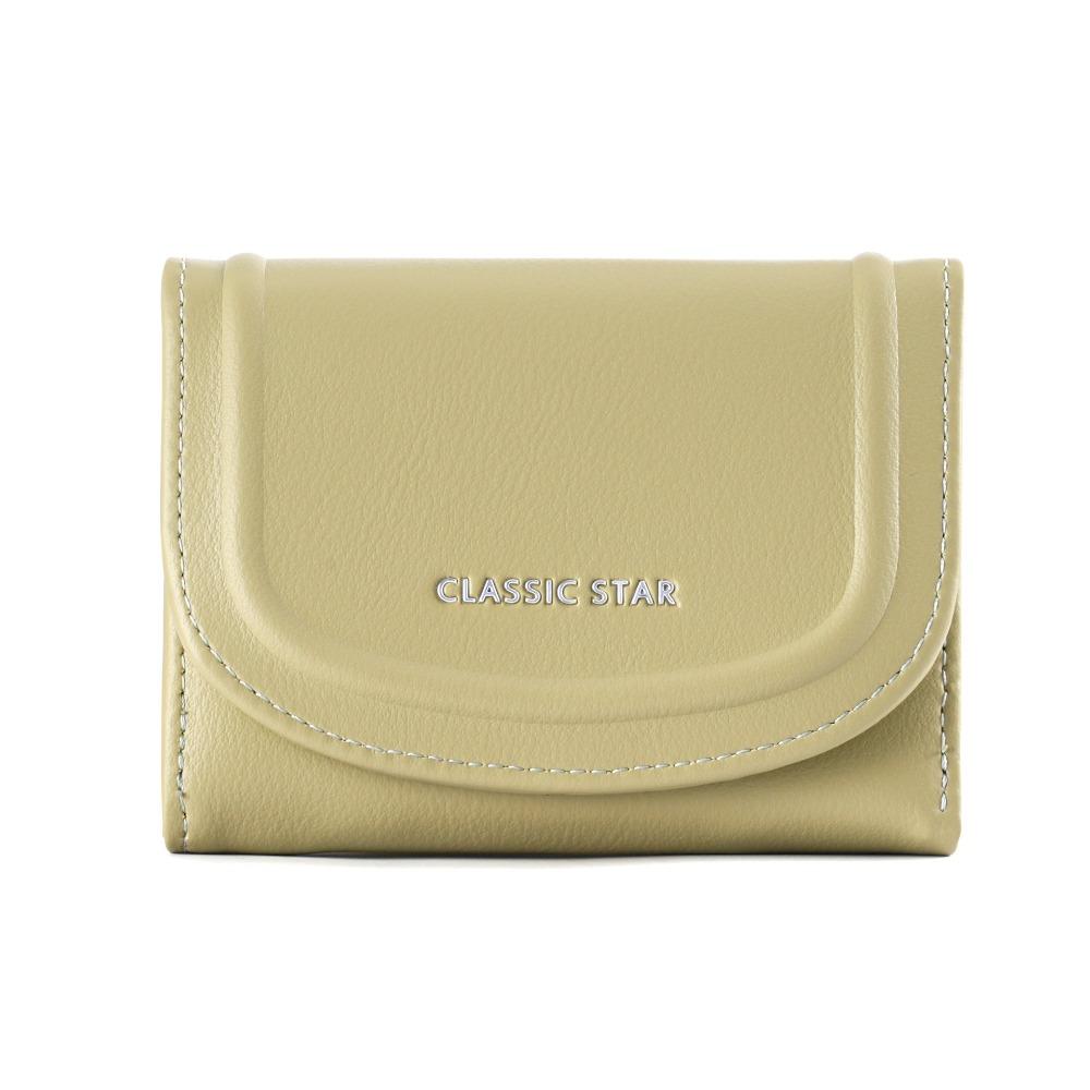 Fold Women's Wallet Solid Color Student Purse New Short Wallet  Ladies