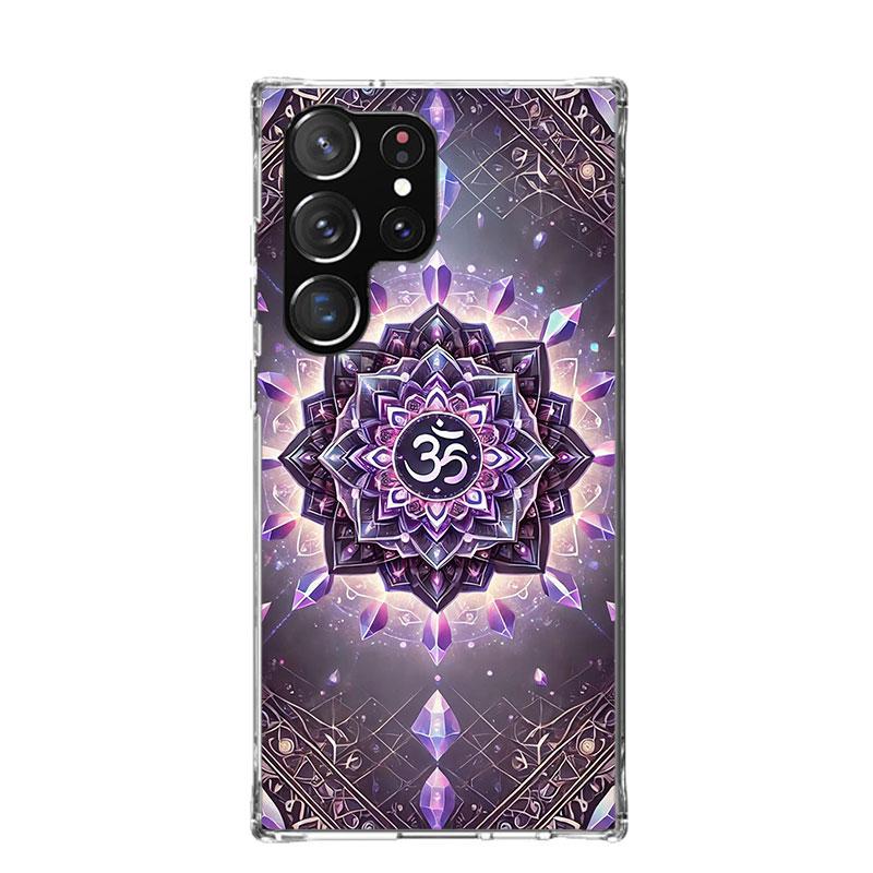 Mandala Chakra Insist Yoga Phone Case For Samsung Galaxy S26 S25 Edge S24 S23 FE S22 Ultra S21 Plus S20 + Fundas Cover Coque Gal