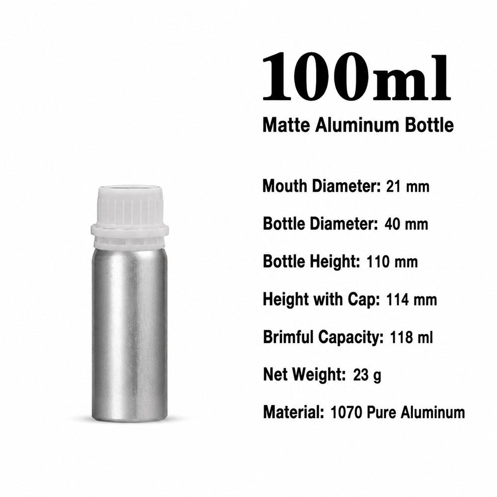 50ml 100ml 250ml Aluminum Bottle with Anti-theft Lid Essential Oil Bottle Cosmetics Container Refillable Travel Sub Bottles