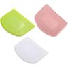 3 Pieces Dough Scraper Bowl Scraper Food-Safe Plastic Dough Cutter Flexible Plastic Scraper Bench Scraper Multipurpose Food Scrappers for Bread Dough
