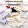 Women's Japanese Sweet Mid-Waist Pure Cotton Panties - Breathable Girly Triangle Shorts