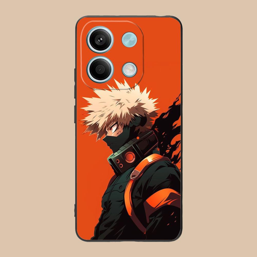 MHA Bakugo Mobile Phone Case for POCO F7 F6 F5 F4 F3 F2 Pro GT C75 C71 C65 C61 C40 Pro Ultra Colorful Printing Cover Smartphone