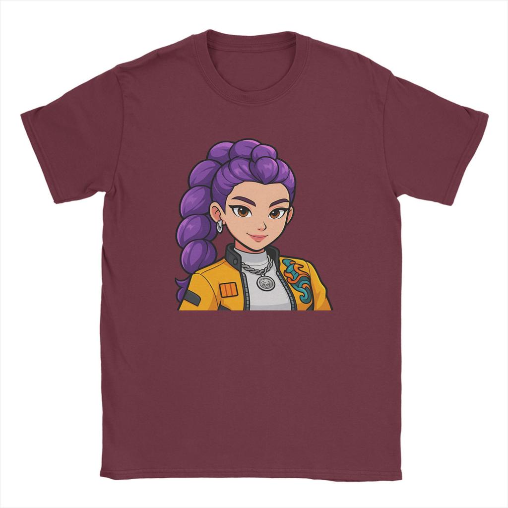 Rumi Kpop Demon Hunters Smile T-Shirt Summer  Fashion T-Shirts Male Cotton Crew Neck 6XL Clothing Short Sleeves Streetwear Tops