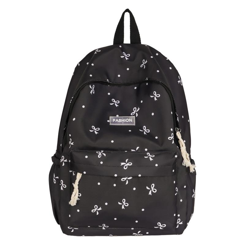Schoolbag1011 new bow casual backpack student class schoolbag travel cute commuter versatile backpack
