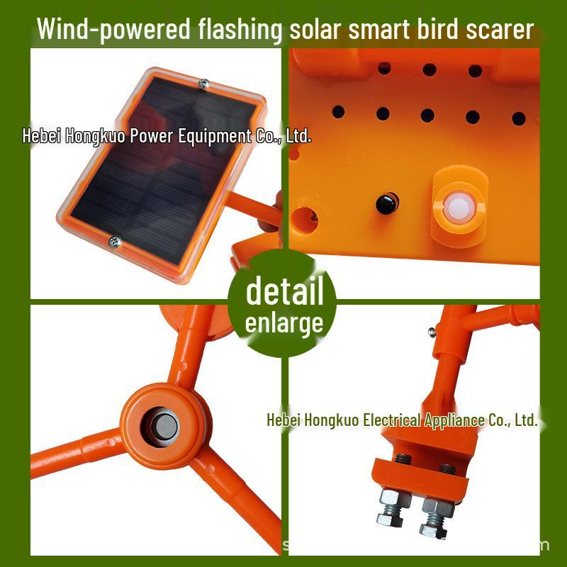 Solarbetriebener Reflektierender Vogelabwehrer - Outdoor Obstgarten- & Ackerland-Abschreckwerkzeug