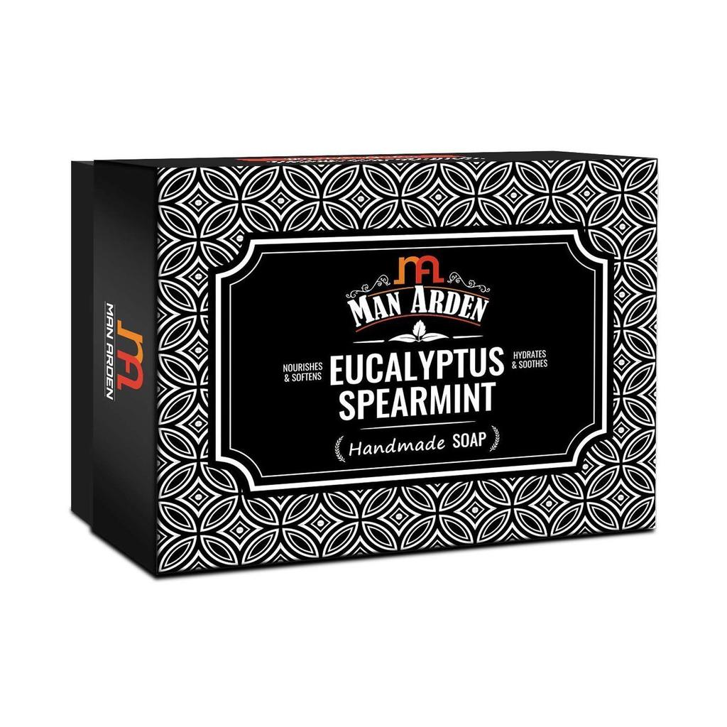 Handmade Soap with Eucalyptus and Mint (125 G), Eucalyptus & Spearmint Handmade Soap, Man Arden