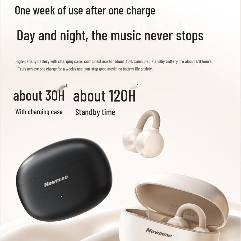 Newmine LY63 Bone Conduction Concept Ear Clip Bluetooth Headphones