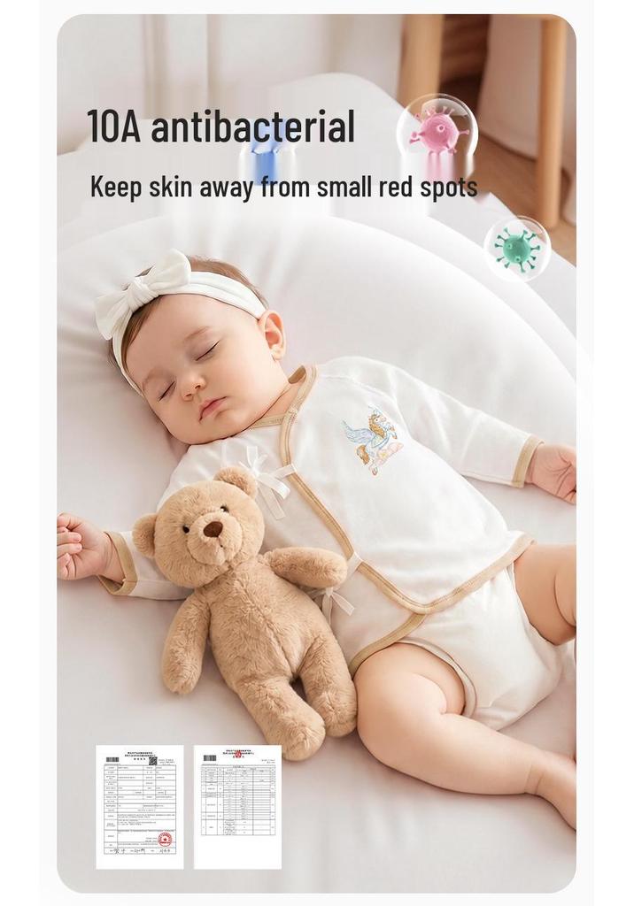Ganzjahres-Babyoutfit für Neugeborene mit Mütze - Klasse A Bio-Baumwolle Knochenloses Oberteil