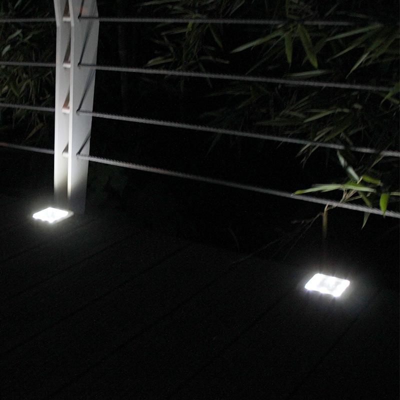 4Pcs 8LEDs Solar Powered Buried Light Underground Lamp for Outdoor Path Way Patio Garden Yard