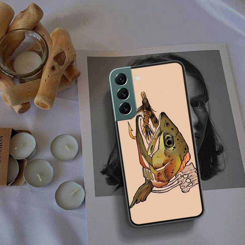 Brown Trout Fly Fishing Phone Case For Samsung A16 A26 A36 A56 Galaxy A02S A12 A52S A13 A23 A33 A53 A54 A34 A24 A14 A22 A32 A42