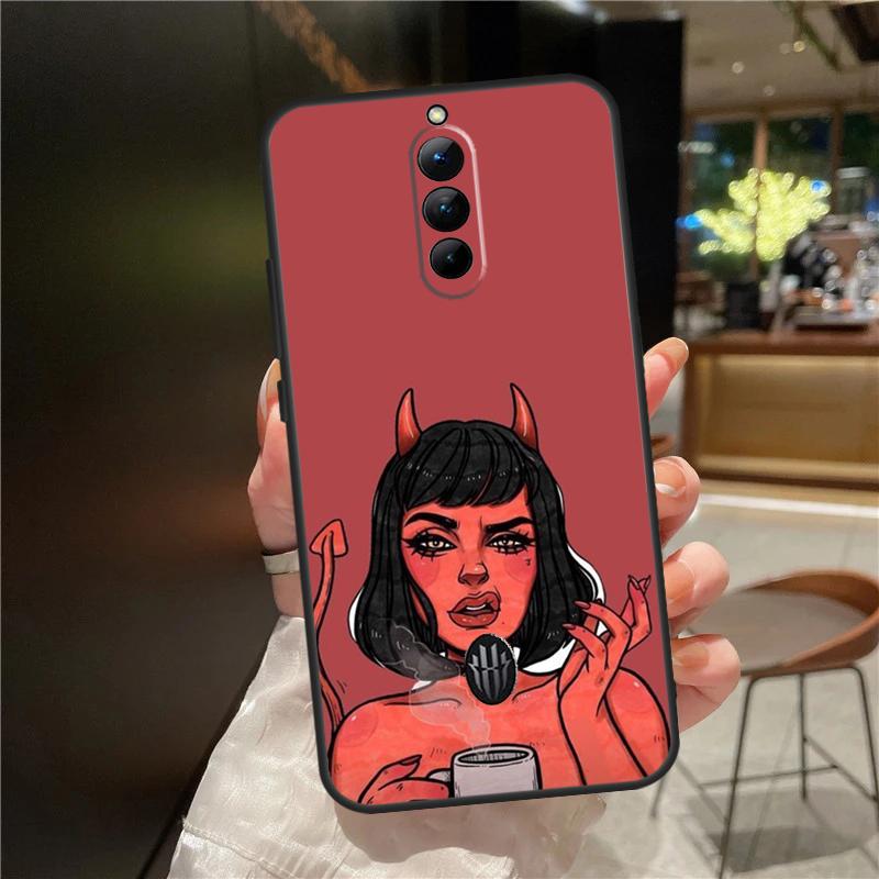 Devil Woman Case For ZTE Nubia Red Magic 11 10 9 8 8S 9S 10S Pro Plus 6 7 6S 7S For RedMagic 10 Air Cover