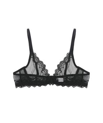 Abekeubu Valentina Low-Centered Bralette Noir