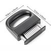 48-Needle Stainless Steel Meat Tenderizer - Ring-Shaped Steak and Pork Chop Muscle Piercer