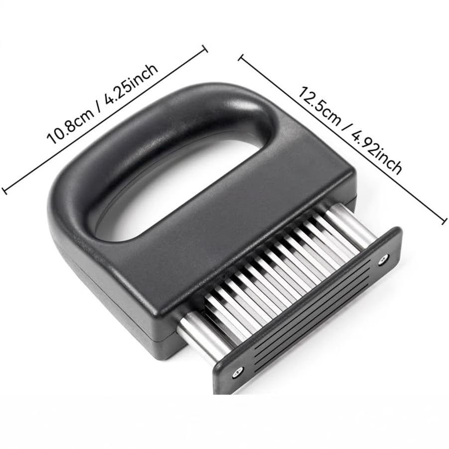 48-Needle Stainless Steel Meat Tenderizer - Ring-Shaped Steak and Pork Chop Muscle Piercer