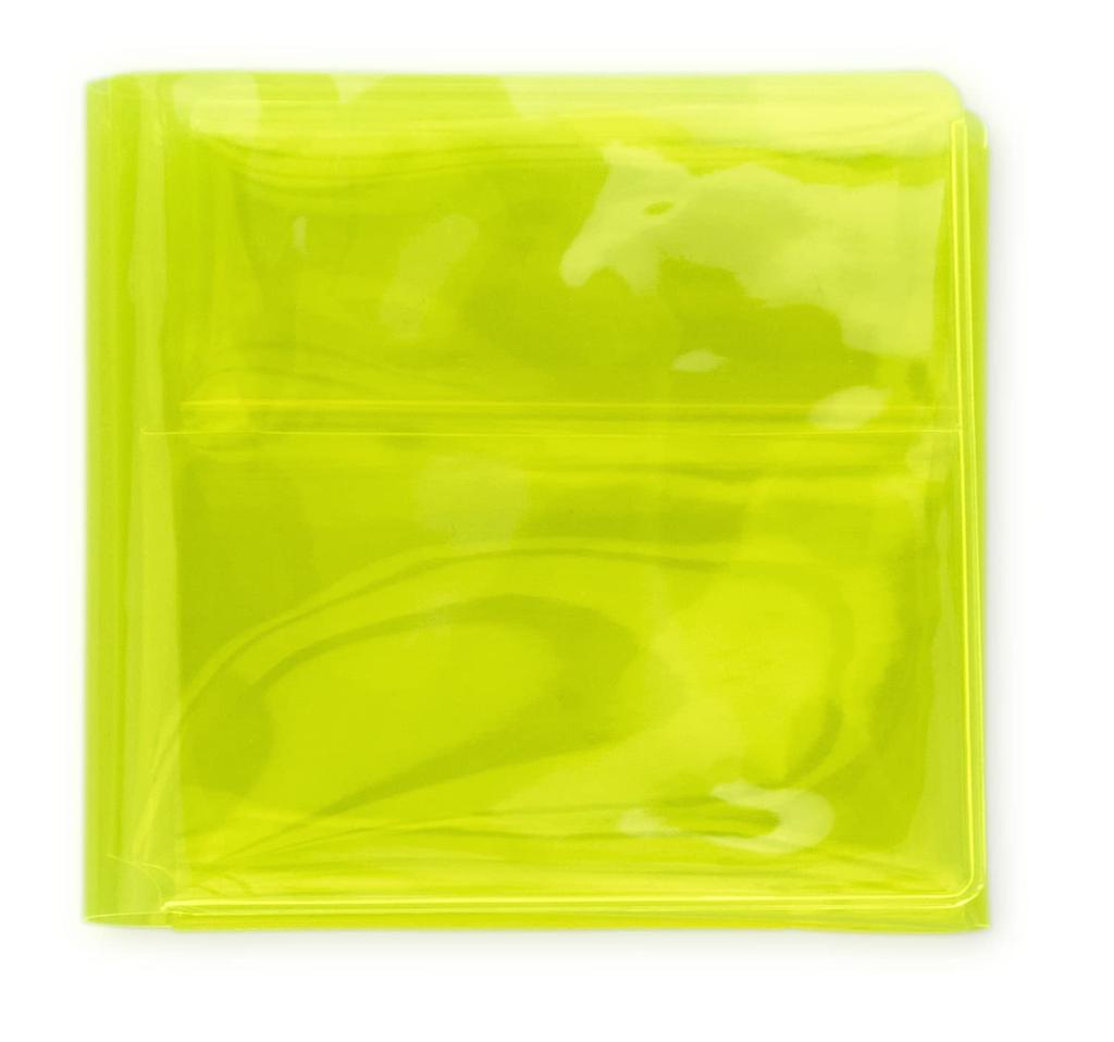 Asoboze Sugata PVC Bifold Convenience Wallet, Wallet, Transparent, SG-PV238 (Yellow)