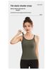 Women's Summer Sleeveless Yoga Top with Chest Pads - Versatile Camisole for Outdoor Wear