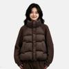 Knitted sleeve cotton-padded clothes fashionable and versatile winter splicing twist sleeve cotton-padded jacket stand-up collar warm jacket