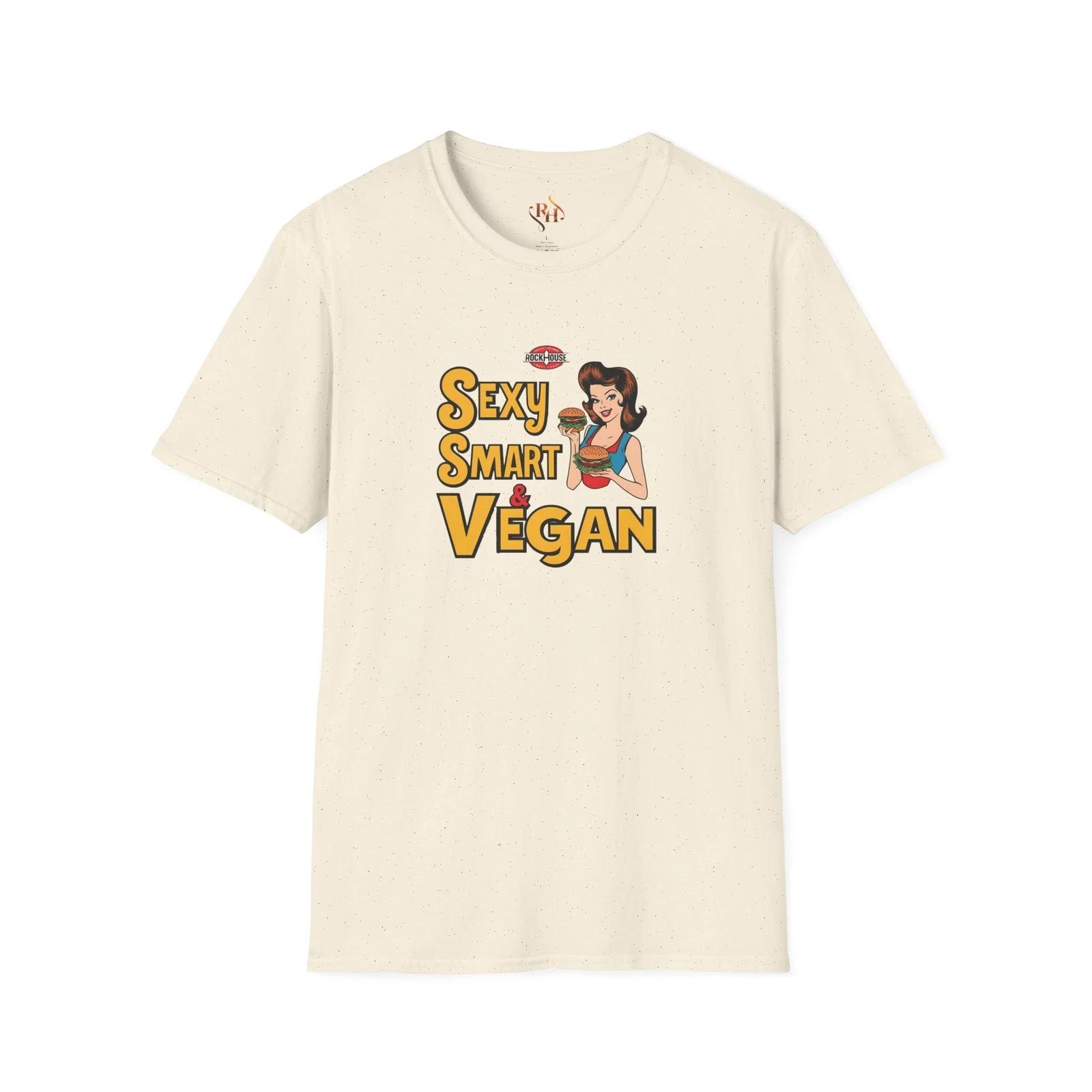 Retro Vegan Activist Tee, Funny Vegan T-Shirt, Cute Limited Tee, Smart & Sexy RH S
