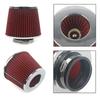 For76mm/3-inch car cold air mushroom head intake pipe filter air aluminum set