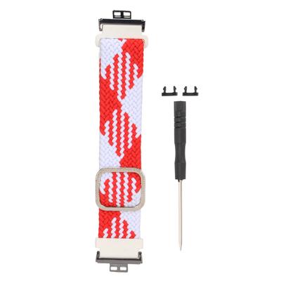 רצועת שעון ניילון מתכווננת עבור Huawei Watch Fit, רצועות אריגה אלסטיות, לולאה בודדת, רצועת שעון