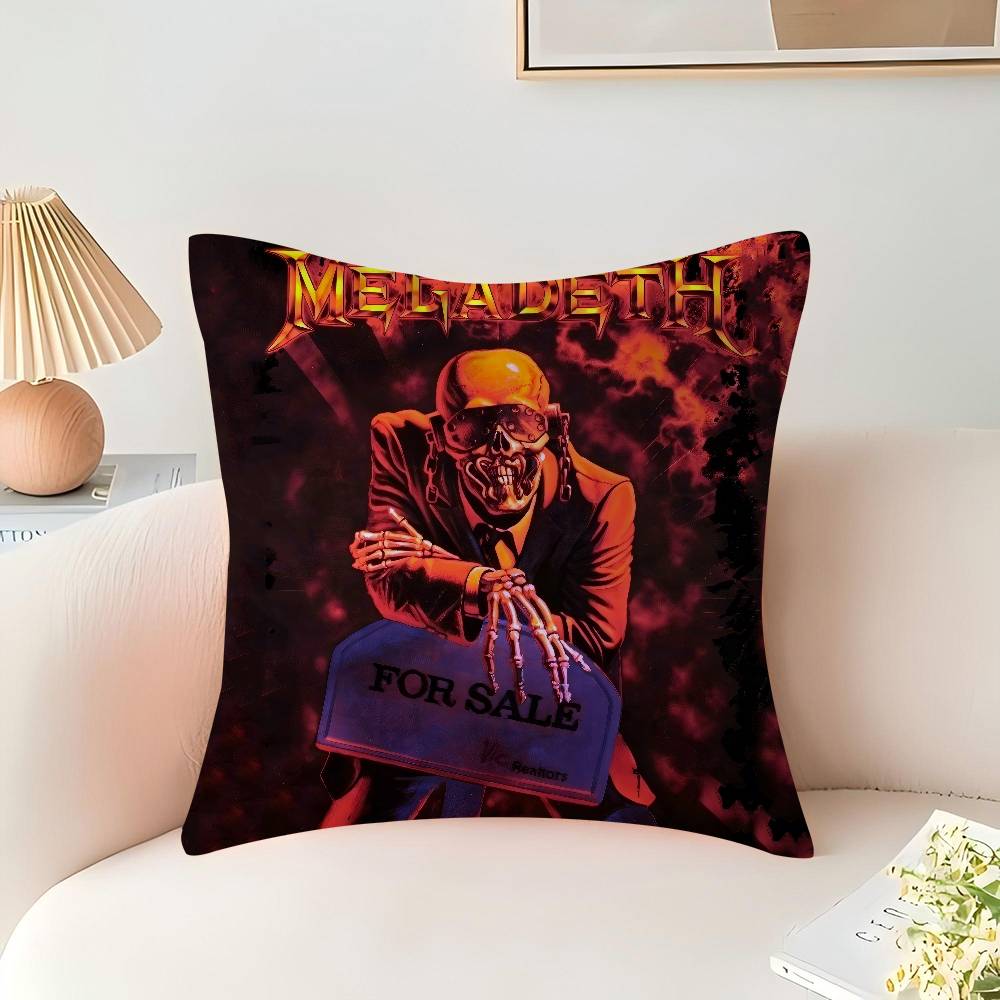 Heavy Metal Rock Roll Music Megadeths Personalized Picture Text Home Decorative Pillows Household Gifts 45x45cm