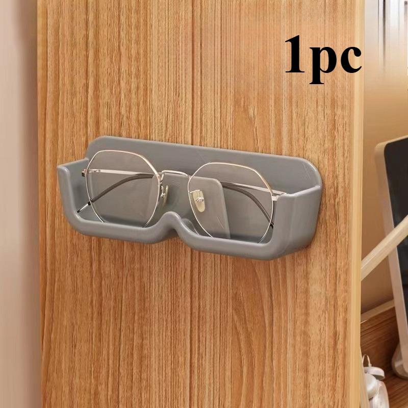 Wall-Mounted Sunglass Organizer Racks -Clear Plastic Eyewear Holders for Home Decor,Bathroom Storage,and Stylish Glasses Display