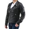 Daytona Motorcycle Leather Genuine Leather Rider WL Size 17818 Jacket, (Water-Repellent), Double-Breasted Jacket, DL-003, Black, (Women's),