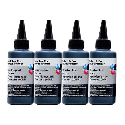 Edenz Canon PGBK Schwarze Pigmenttinte Packung mit 4 Nachfüllungen, 100ml,