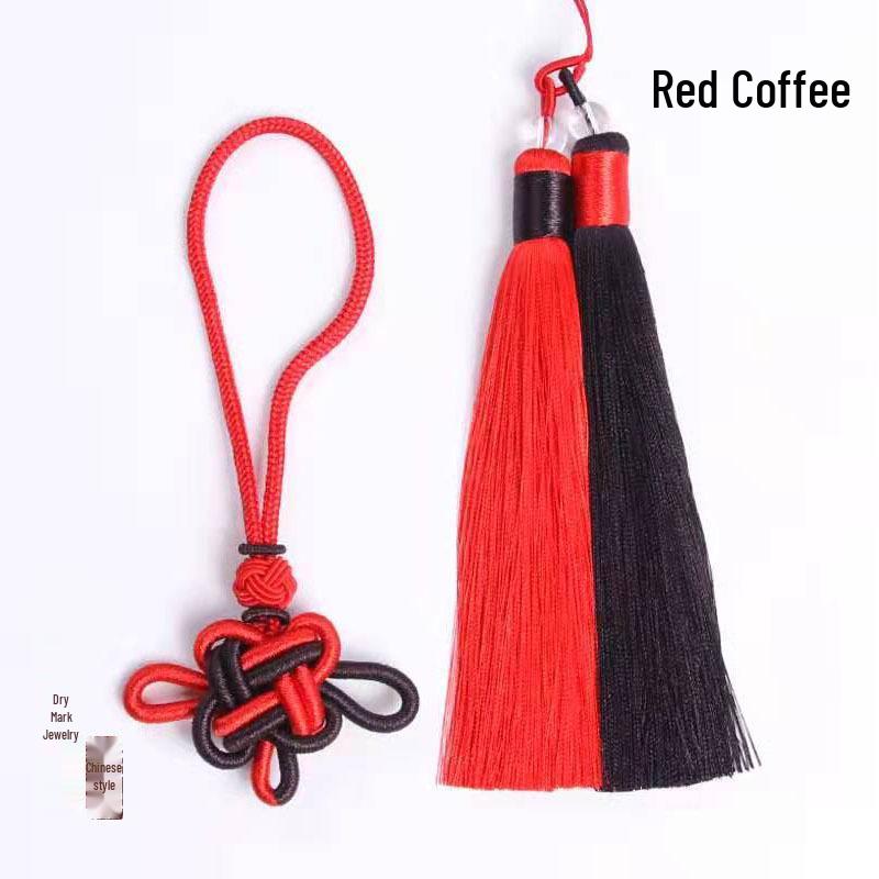 Pandantiv cu ciucure nod chinezesc bicolore pentru meșteșuguri DIY