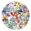 10/30/50pcs  Cartoon Stickers Cute Pikachu Waterproof Decals DIY Guitar Skateboard Stationery Japanese Anime Sticker Pack