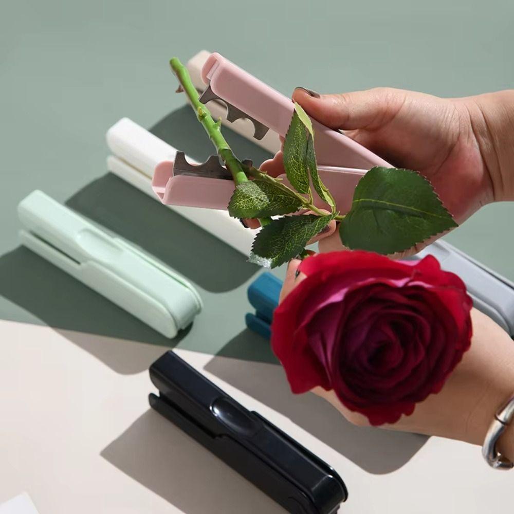 

Finger Groove Flower Stem Leaf Cut Remover Pliers Thorn Leaf Stripping Tool Rose Thorn Stripper зелений
